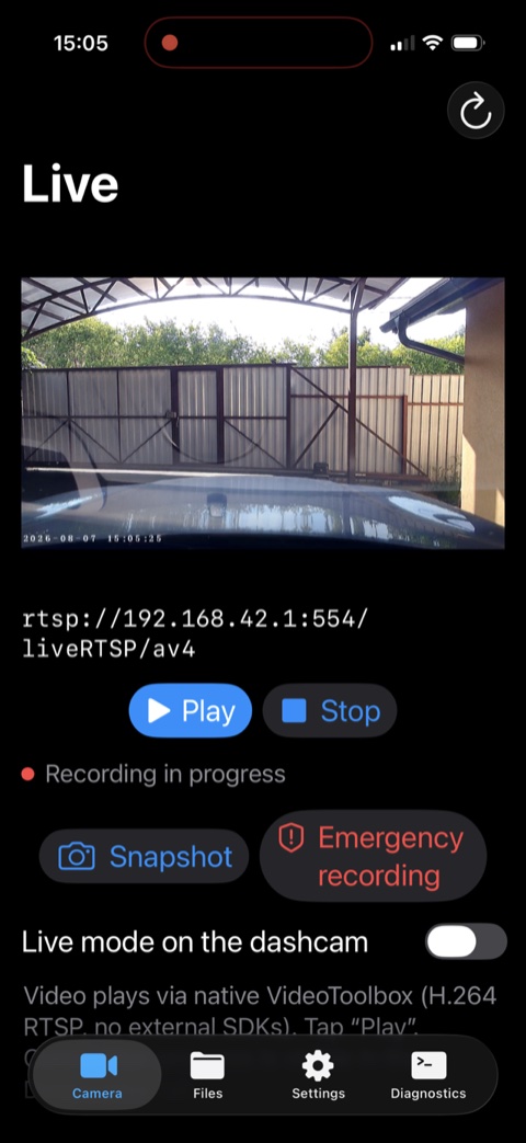 My DASHCAM — screenshot 1